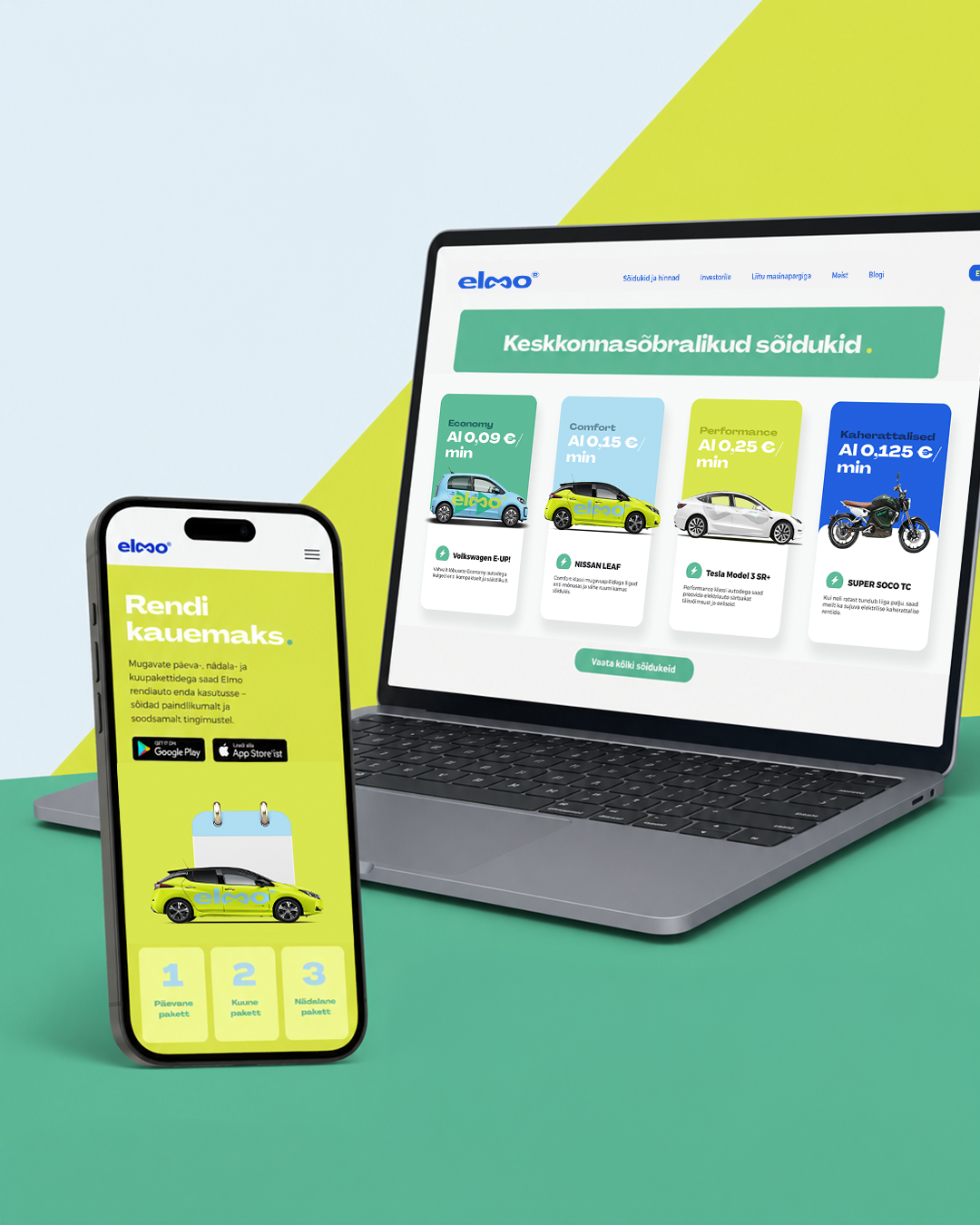 Elmo brand, app, website & advertising